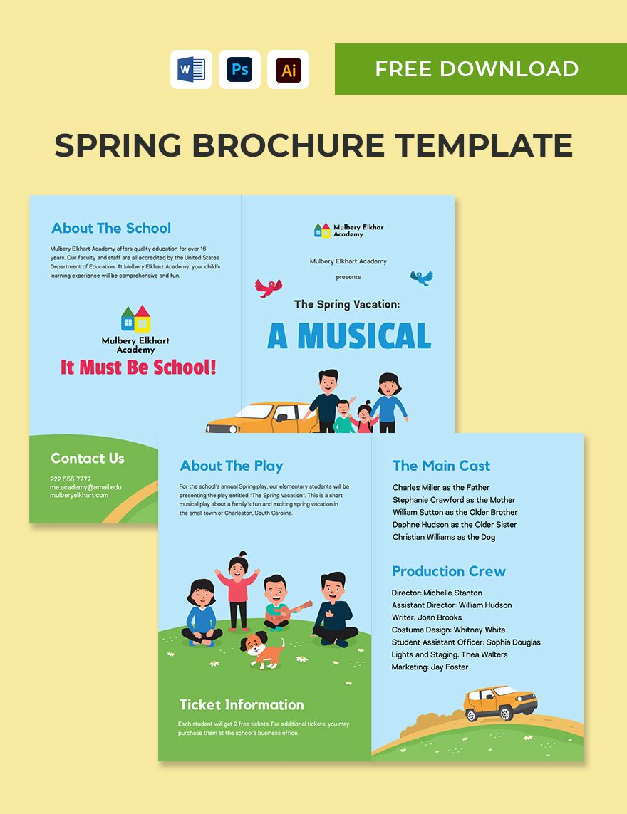 Spring Brochure Template