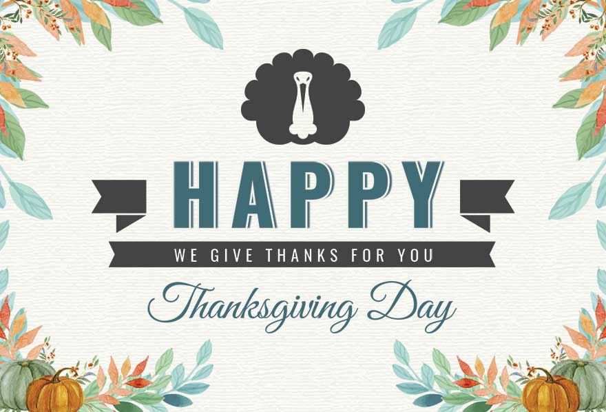 Thanksgiving Day Greeting Card Template