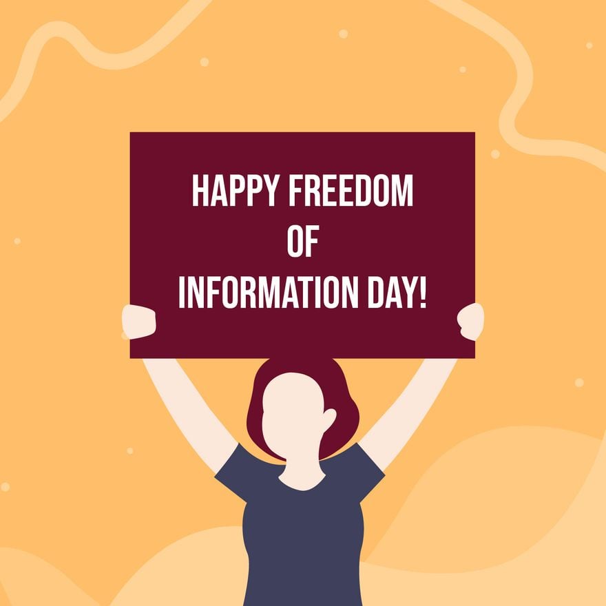 Free Happy Freedom of Information Day Vector