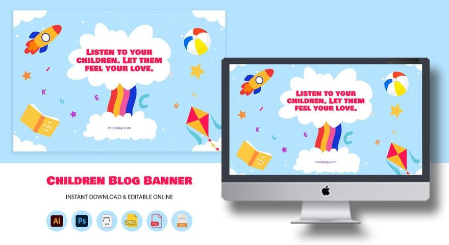 Free Children Blog Banner