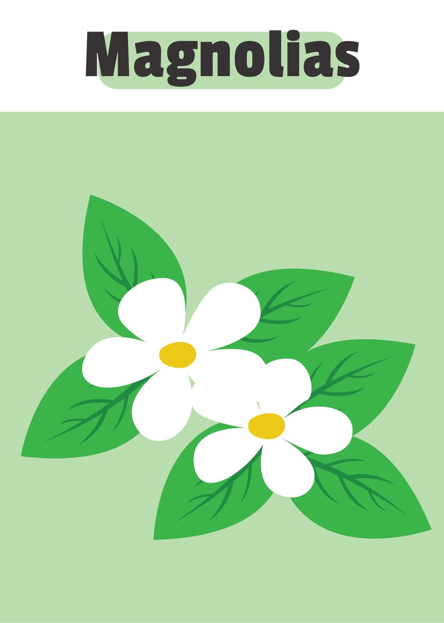 Spring Flash Card Template