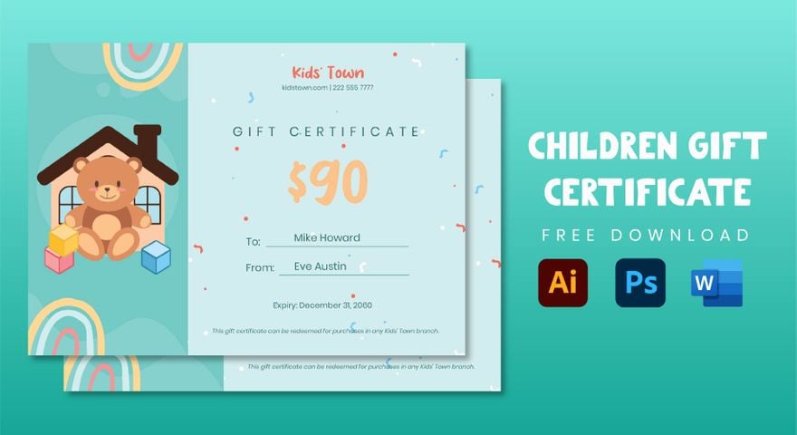 Children Gift Certificate