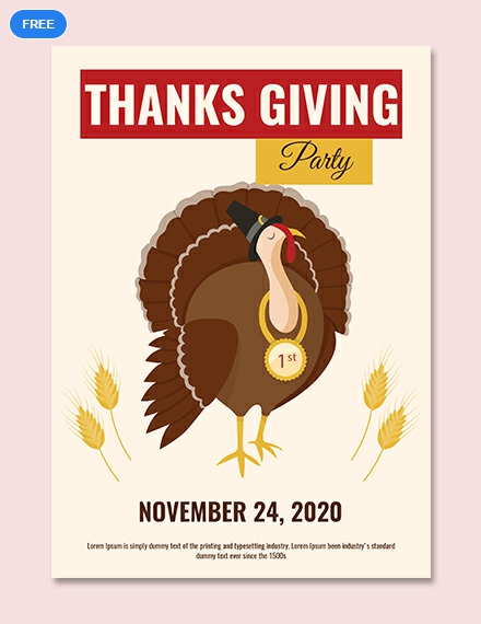 Thanksgiving Day Wishes Vector Template - Edit Online &amp; Download ...