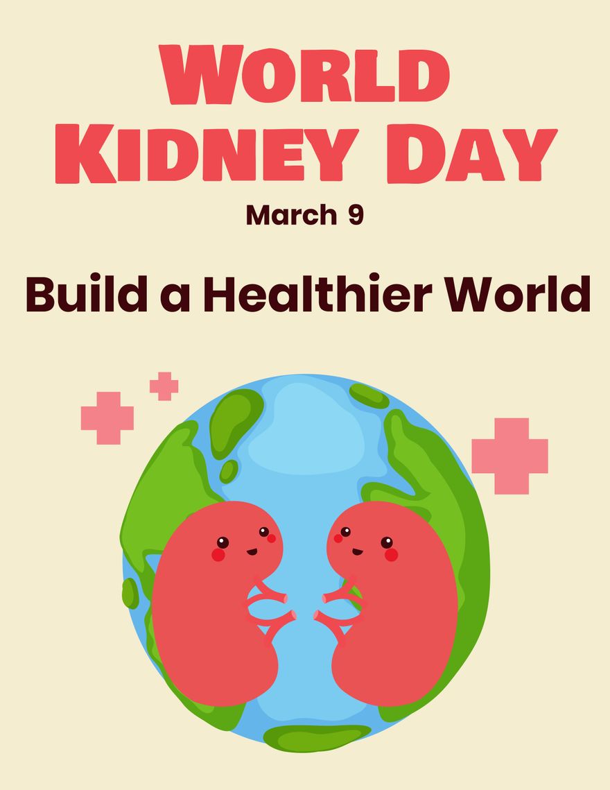 World Kidney Day Flyer Background