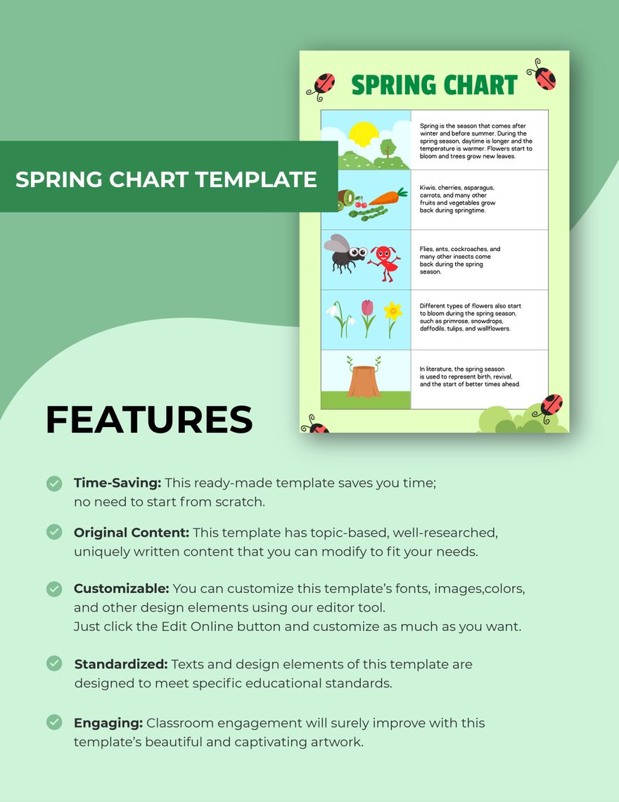 Spring Chart Template