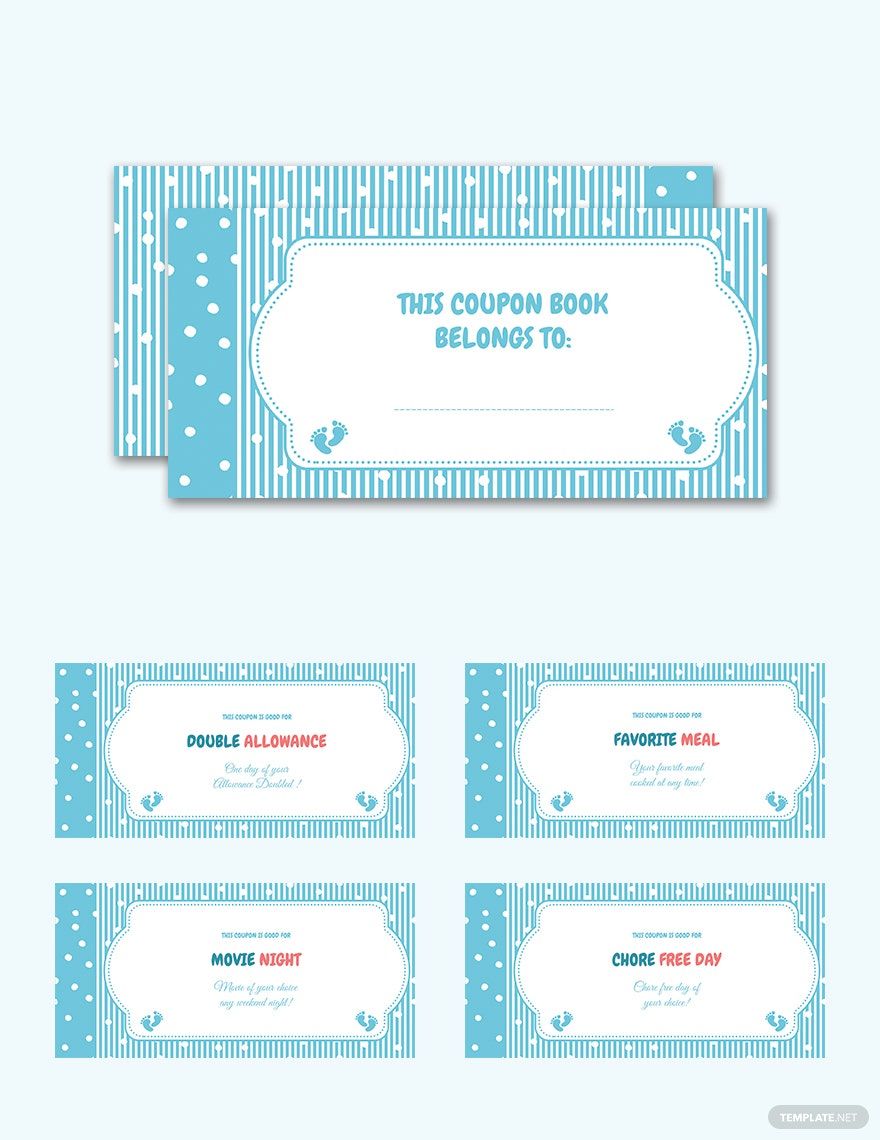 Coupon Book Template for Kids