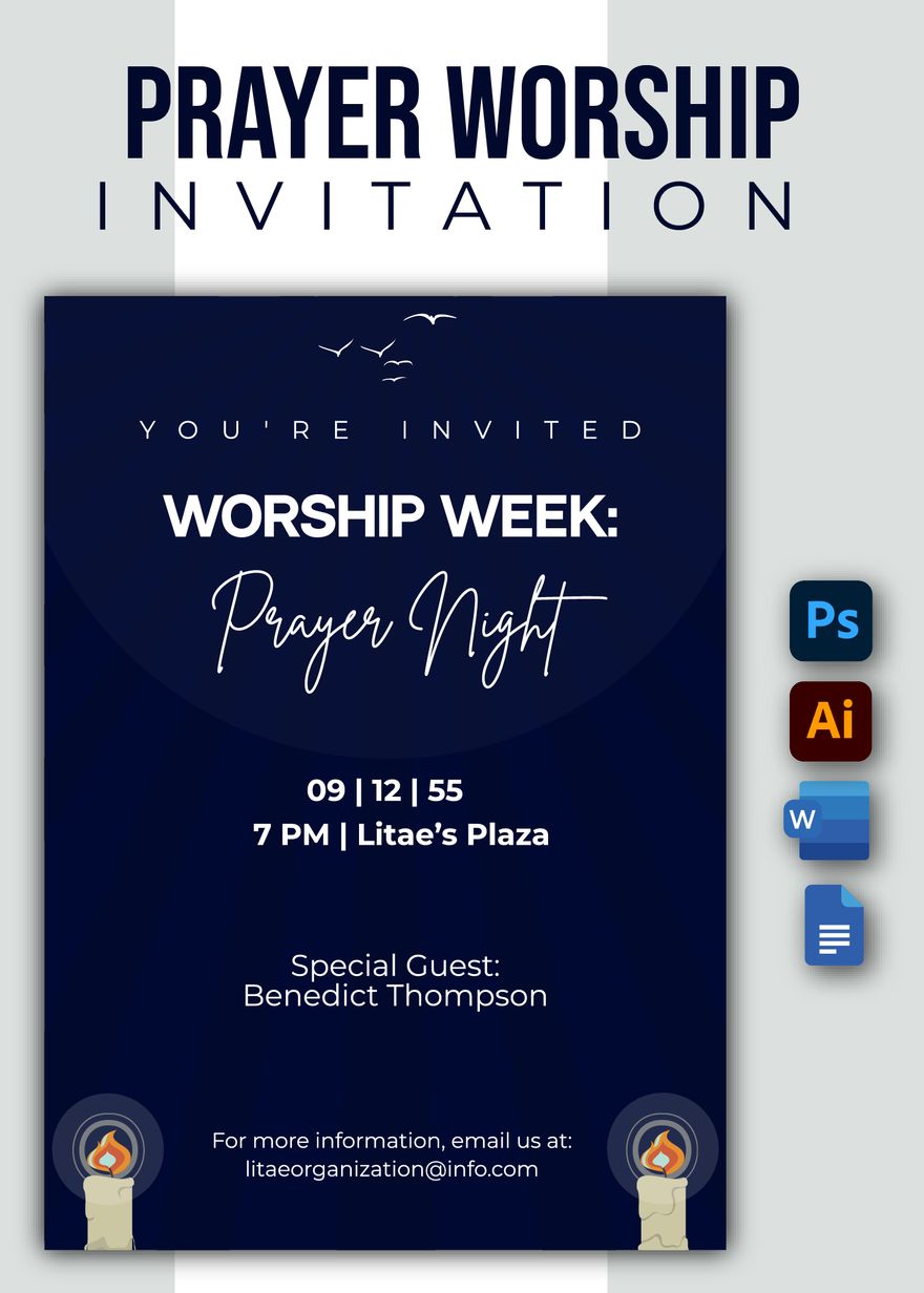 Prayer Worship Invitation