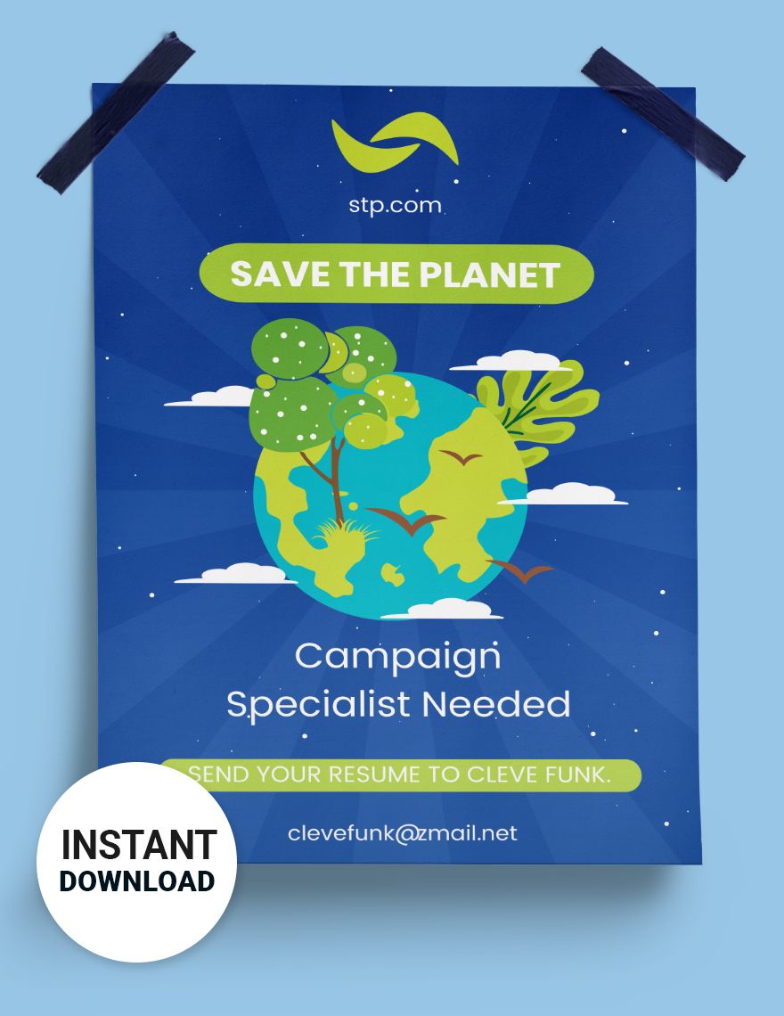 Earth Day Advertisement Poster