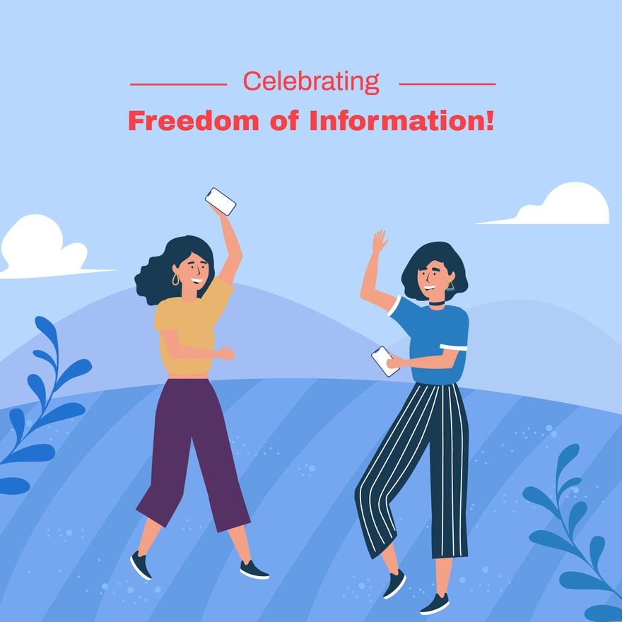 Freedom of Information Day Celebration Vector
