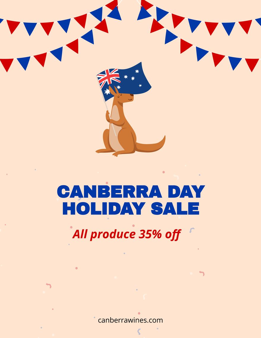 Canberra Day Flyer Background