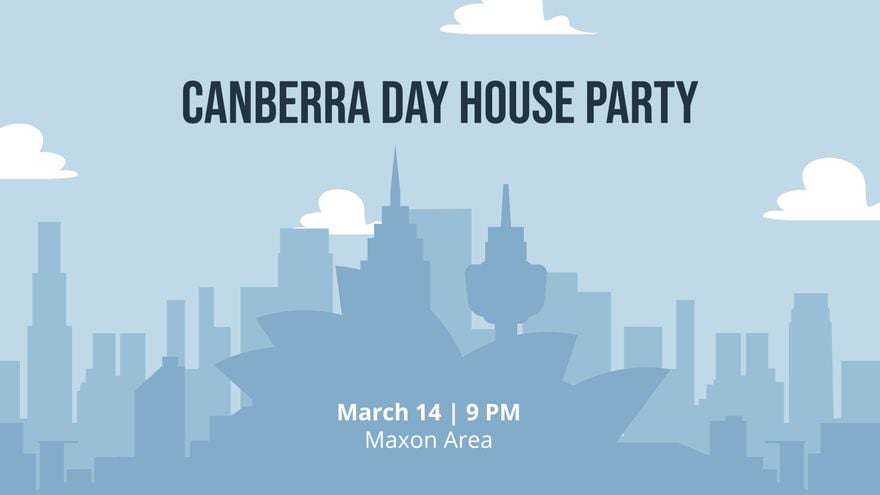 Canberra Day Invitation Background