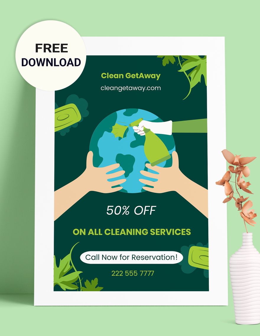 Happy Earth Day Poster in Word, Illustrator, PSD, EPS, SVG, PNG, JPEG