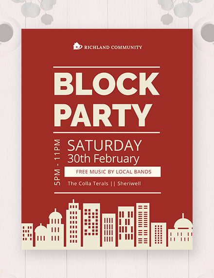 block party flyer 440x570