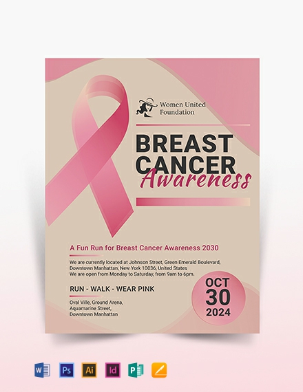 16+ Breast Cancer Flyer Design Templates - PSD, AI, Vector EPS