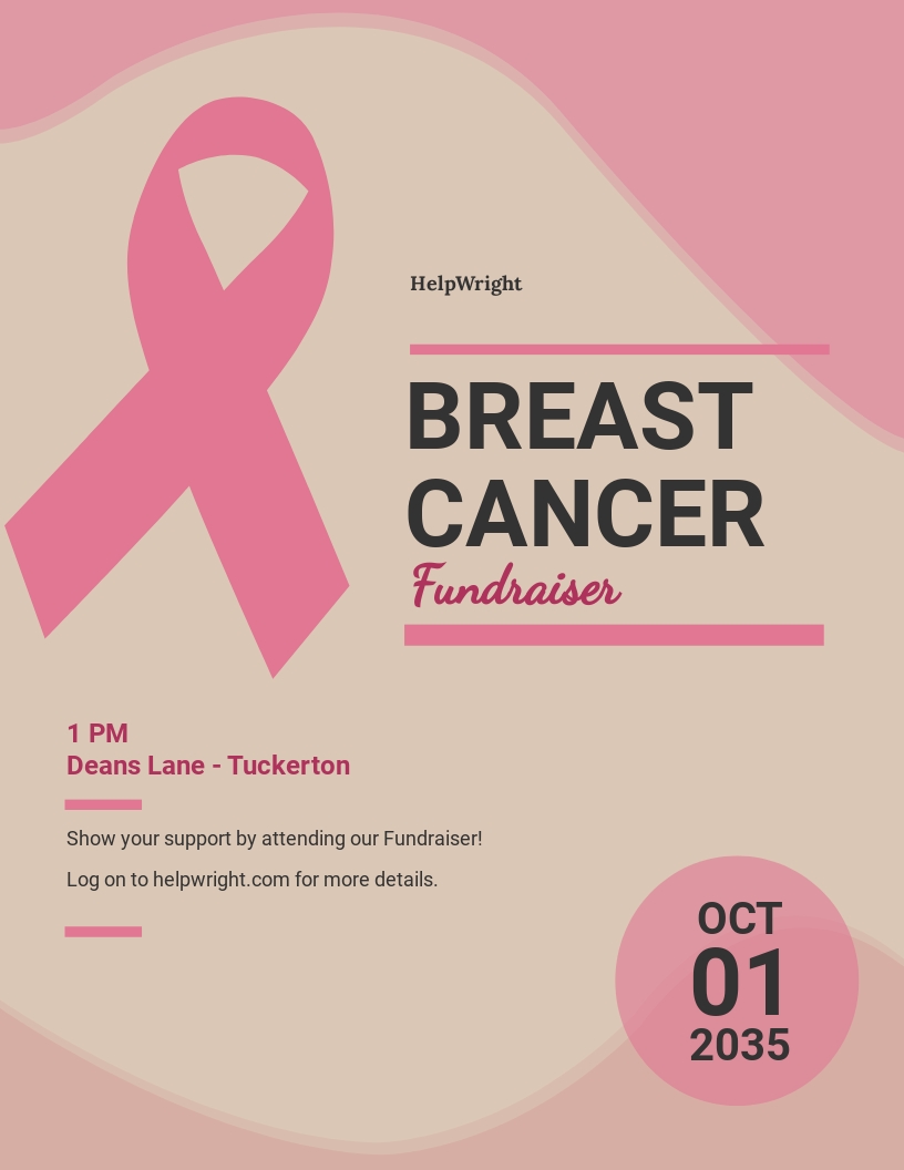 Cancer Flyer Templates In Microsoft Word DOC Template