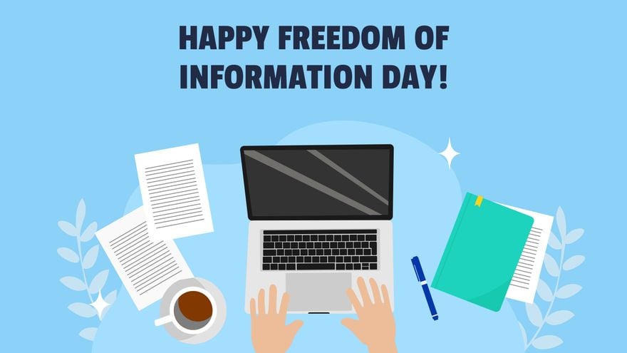 Freedom of Information Day Greeting Card Background in PDF, Illustrator, PSD, EPS, SVG, JPG, PNG
