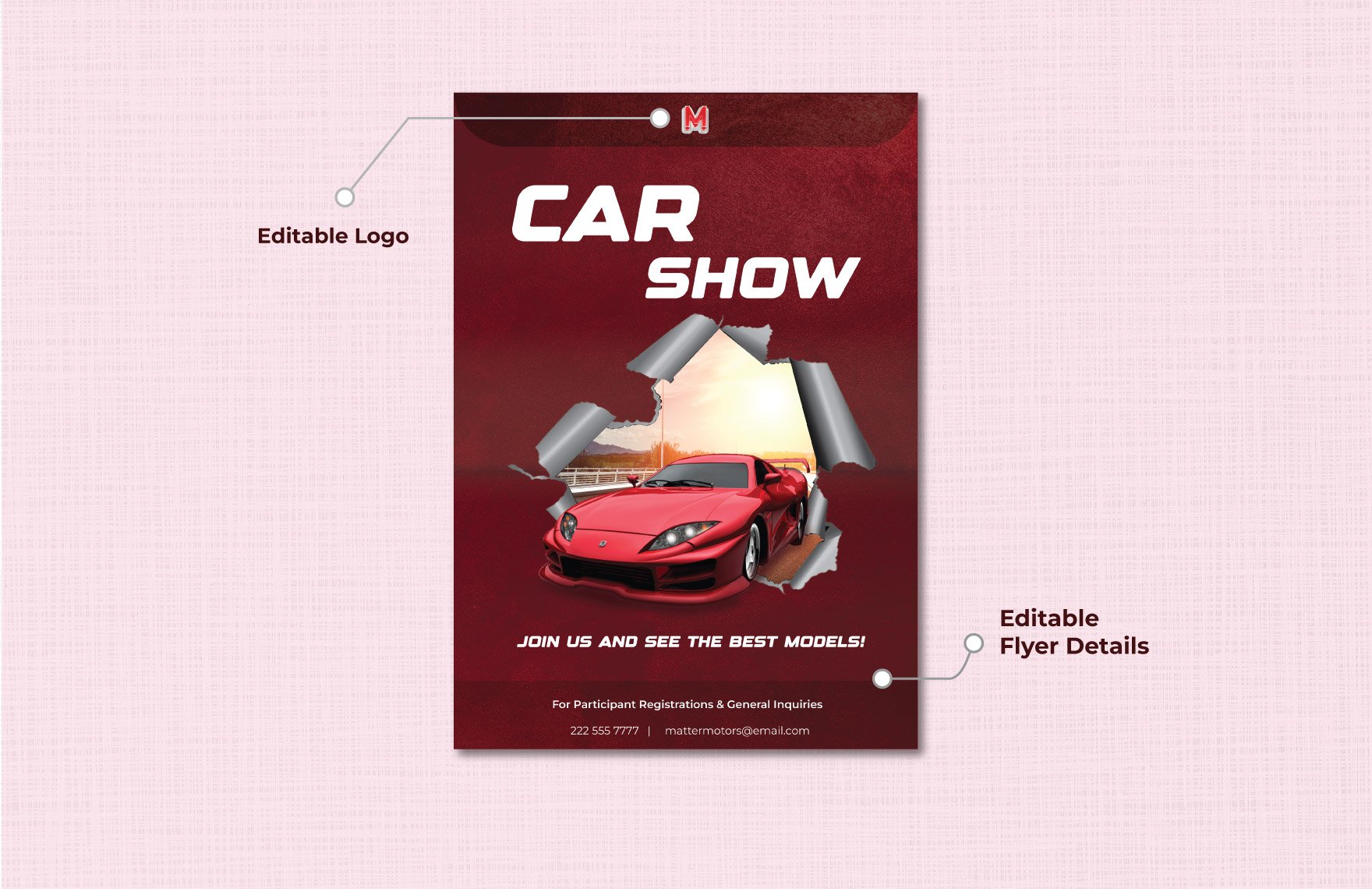 Printable Car Show Flyer 