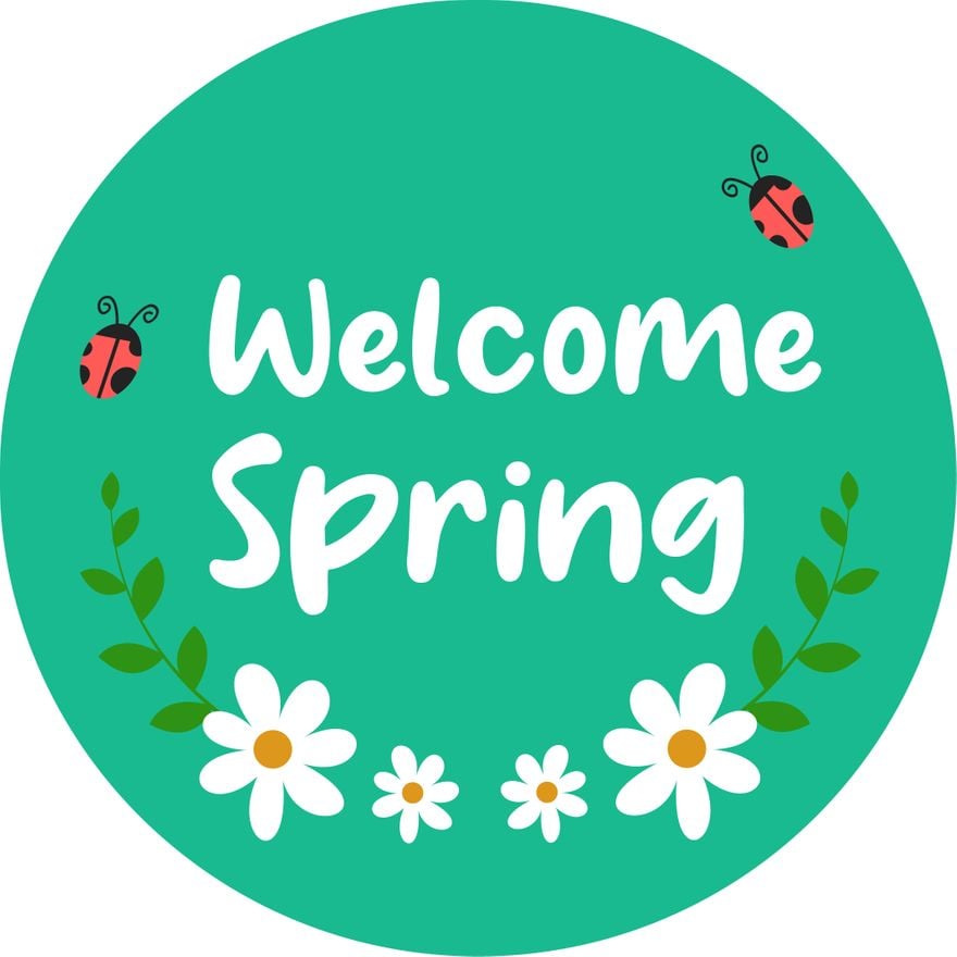 Spring Badge Template