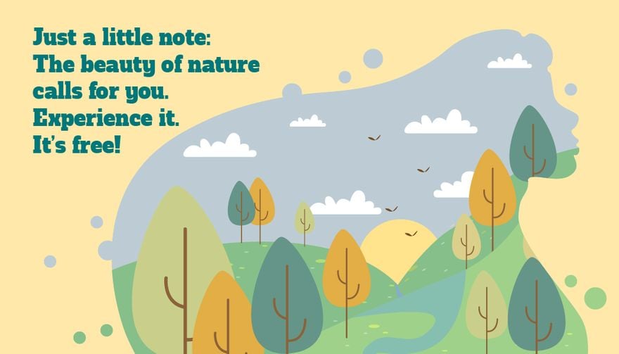 Nature Card in Word, Google Docs, Illustrator, PSD