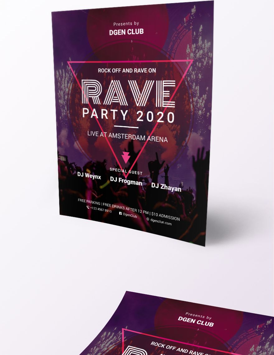 Rave flyer Template