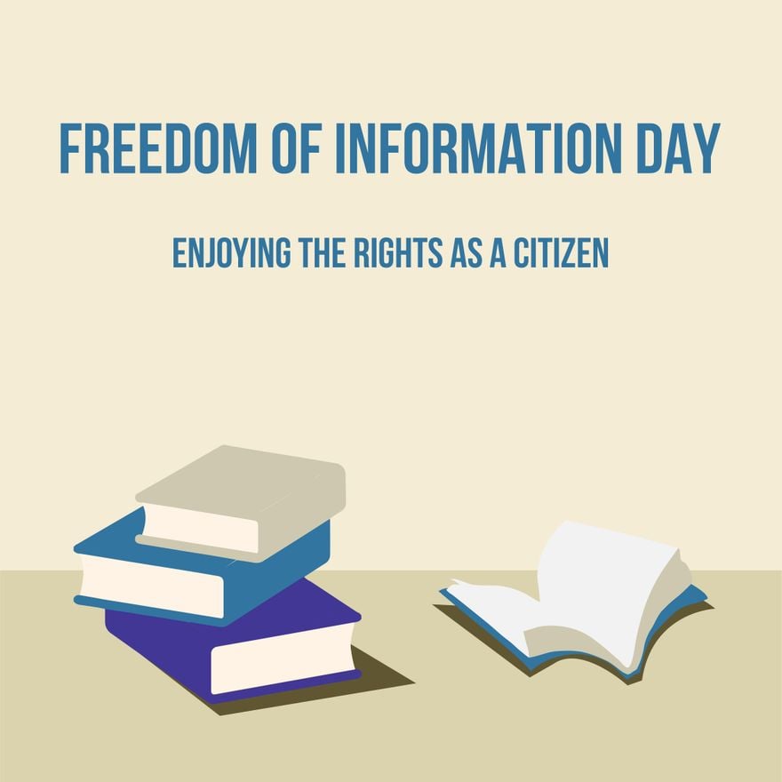 Freedom of Information Day FB Post in EPS, Illustrator, JPG, PSD, PNG
