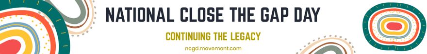 National Close the Gap Day Website Banner