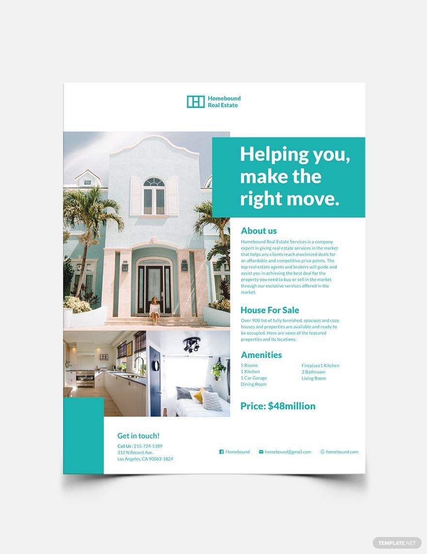 Real Estate Marketing Flyer Template