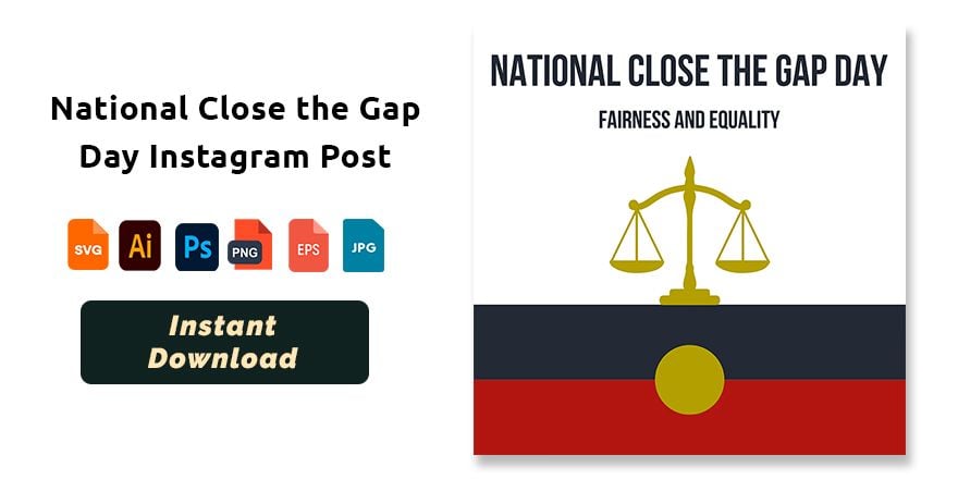 National Close the Gap Day Instagram Post