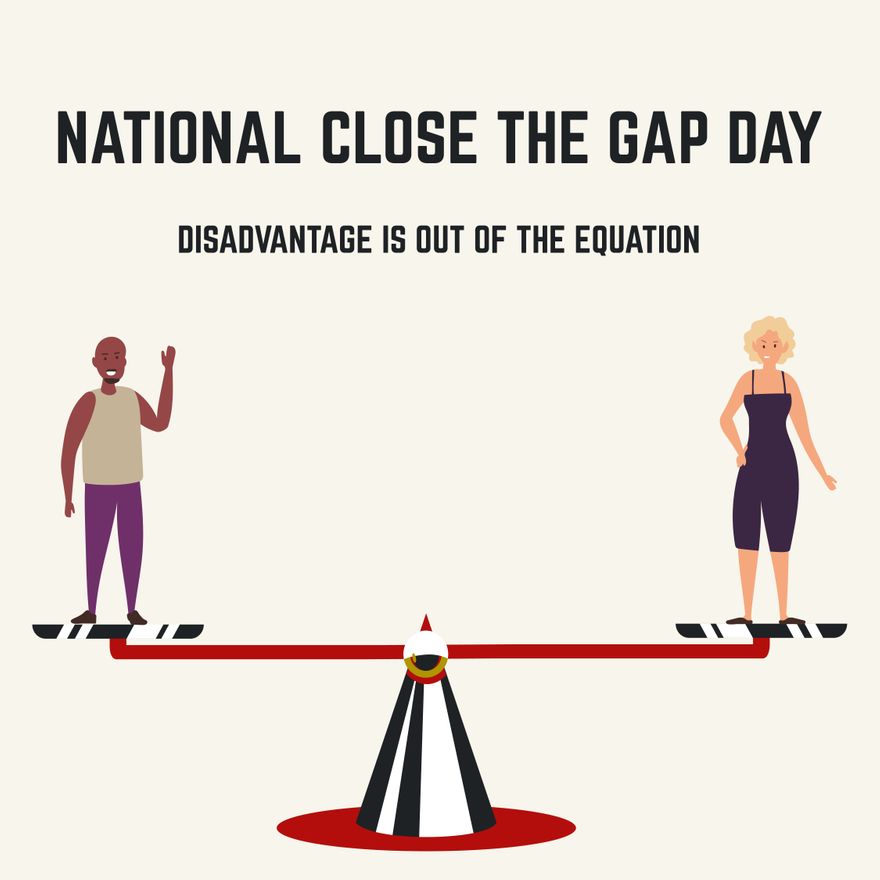 National Close the Gap Day FB Post in EPS, Illustrator, JPG, PSD, PNG