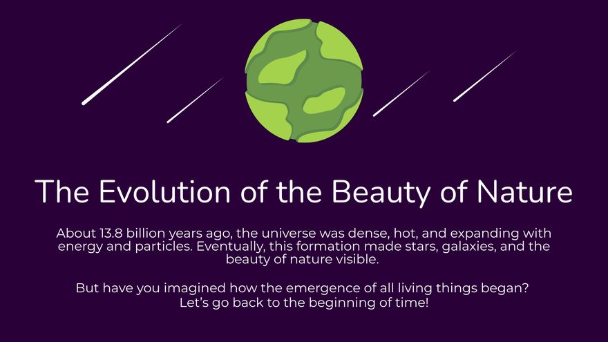 Nature Beauty and Evolution Presentation