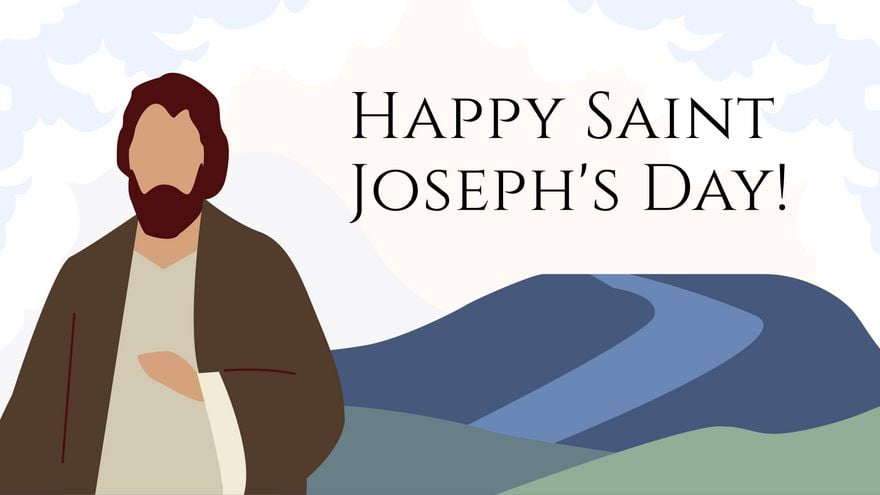 Happy Saint Joseph's Day Background in PDF, Illustrator, PSD, EPS, SVG, JPG, PNG