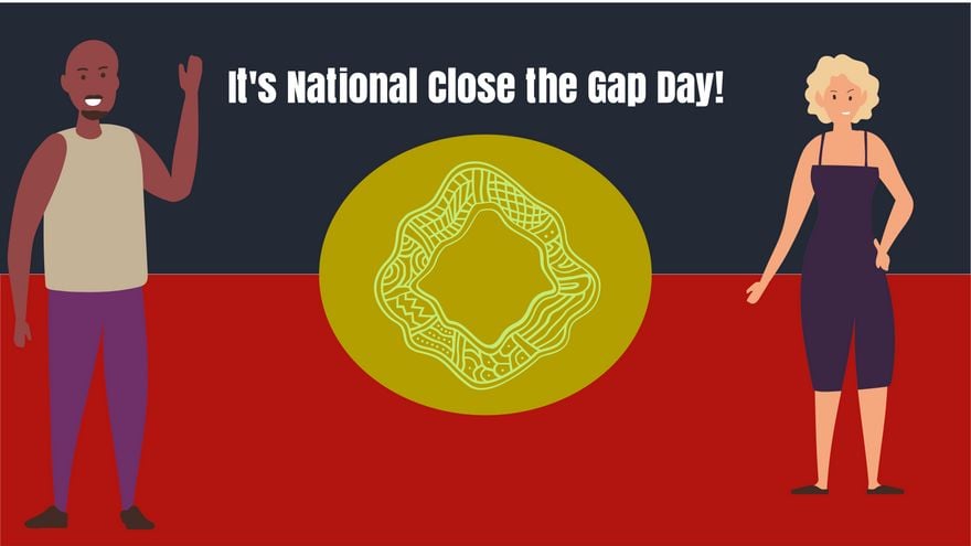 Free National Close the Gap Day Banner Background