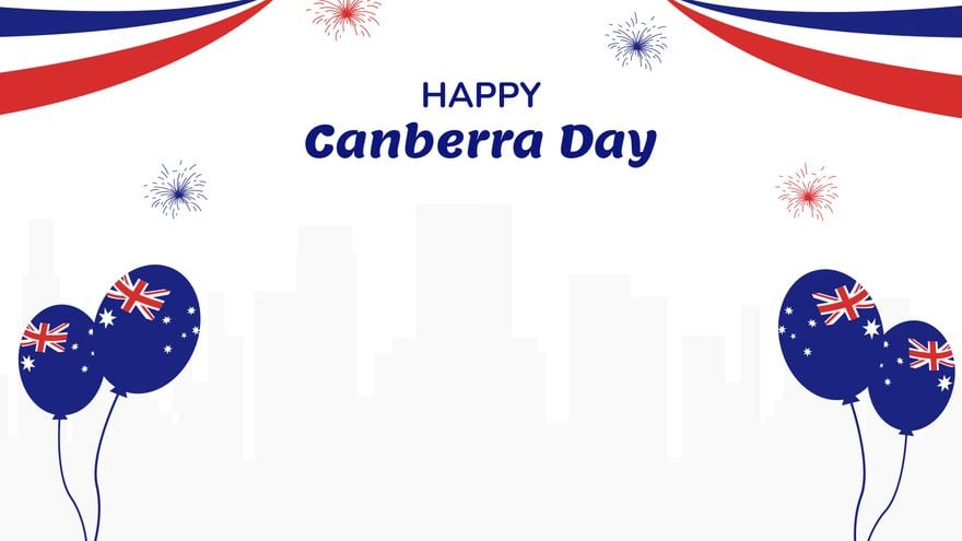 Happy Canberra Day Background
