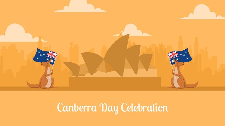 Canberra Day Banner Background