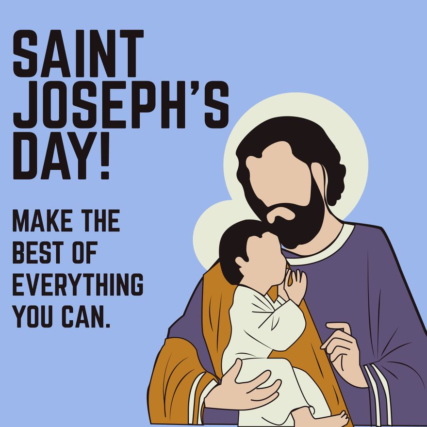 Saint Joseph's Day Instagram Post