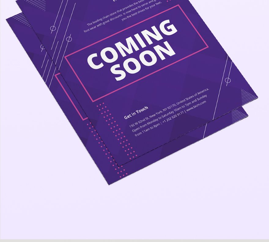 Coming Soon Flyer Template