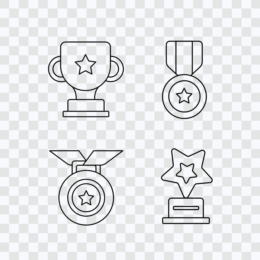 Free Awards Icons in Illustrator, PSD, EPS, SVG, PNG, JPEG