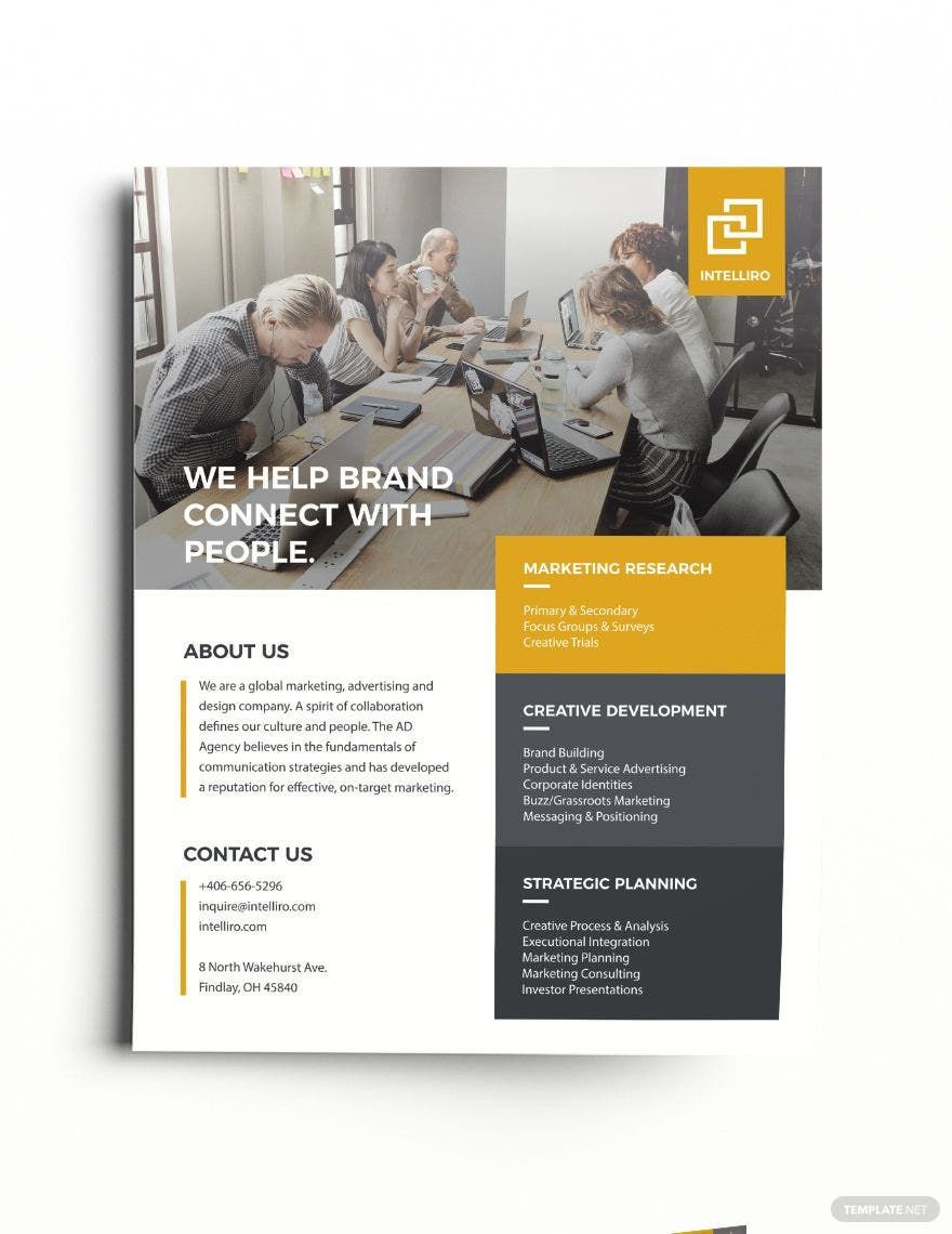 Corporate Flyer Template in Word, Google Docs, Illustrator, PSD, Apple Pages, Publisher, InDesign