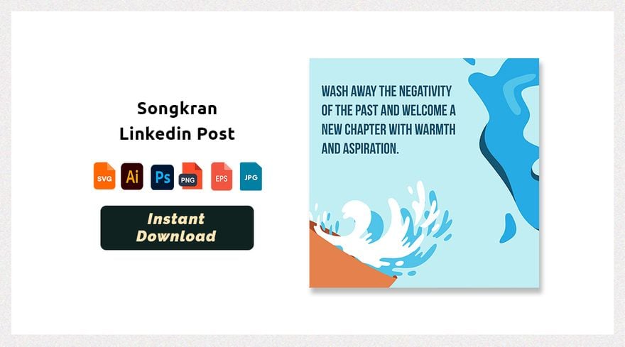 Songkran Linkedin Post