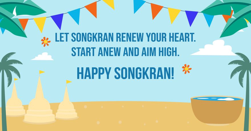 Songkran Facebook Post