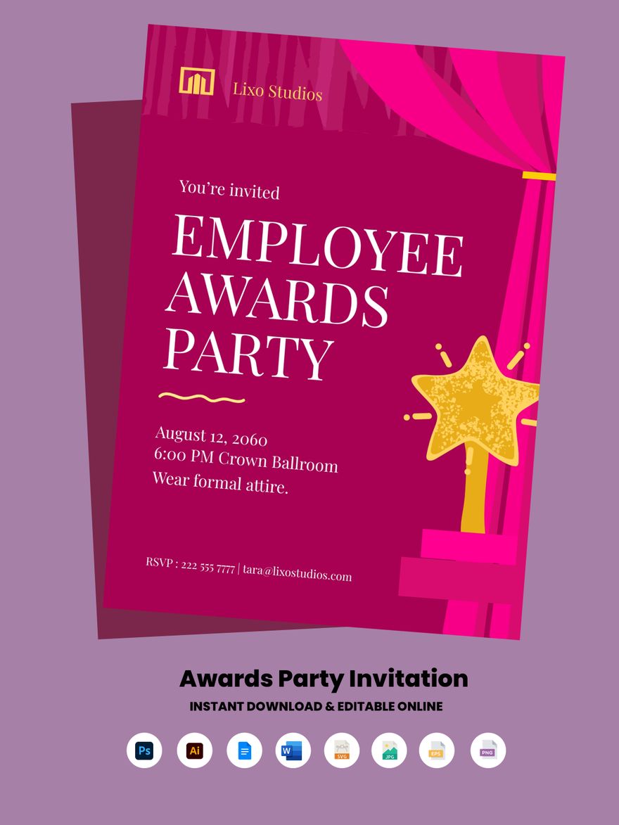 Awards Party Invitation