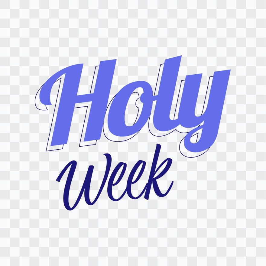 Holy Week Text Effect in Illustrator, PSD, EPS, SVG, JPG, PNG