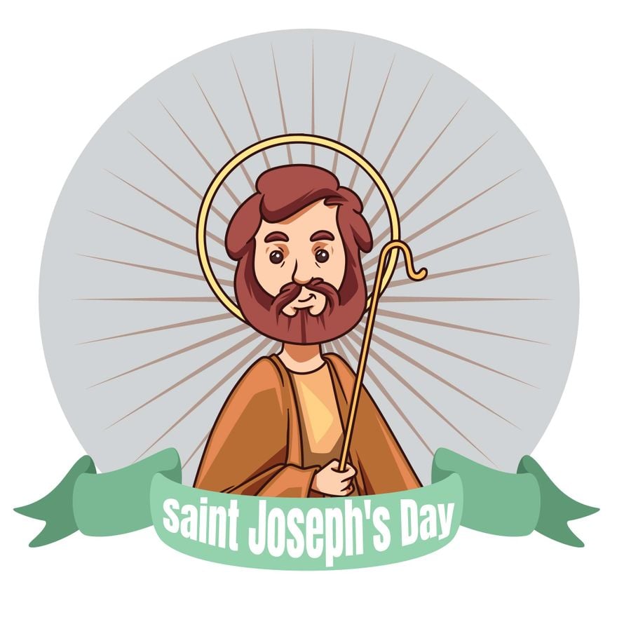 Saint Joseph's Day Clipart Vector