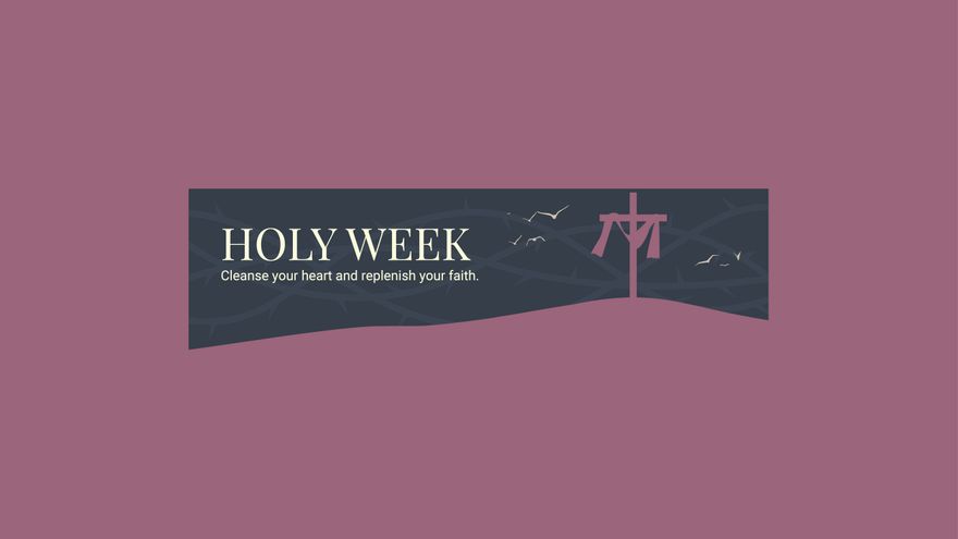 Holy Week Youtube Banner