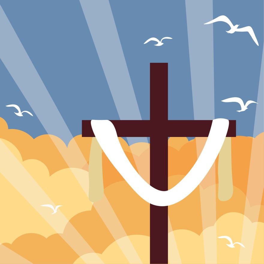 Free Holy Week Illustration in Illustrator, PSD, EPS, SVG, JPG, PNG