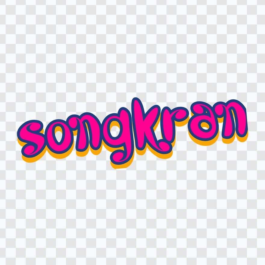 Songkran Text Effect