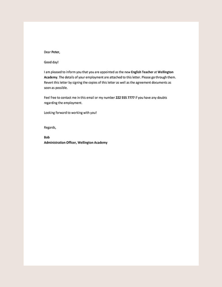 Free School Suspension Letter Template - Google Docs, Word | Template.net