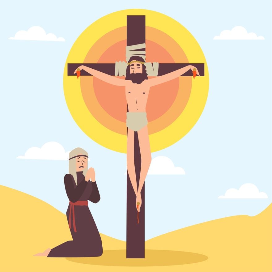 Free Holy Week Cartoon in Illustrator, PSD, EPS, SVG, JPG, PNG