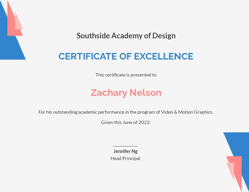 Academic Excellence Award Certificate Template.jpe