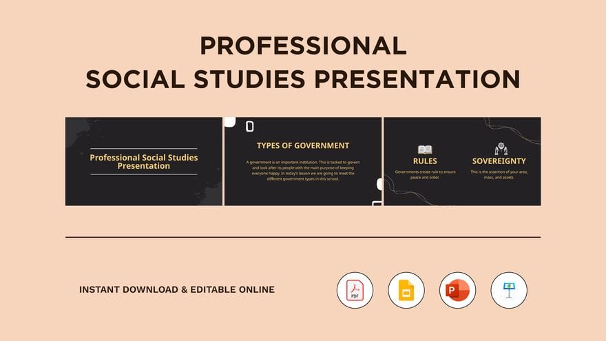 Professional Social Studies Presentation